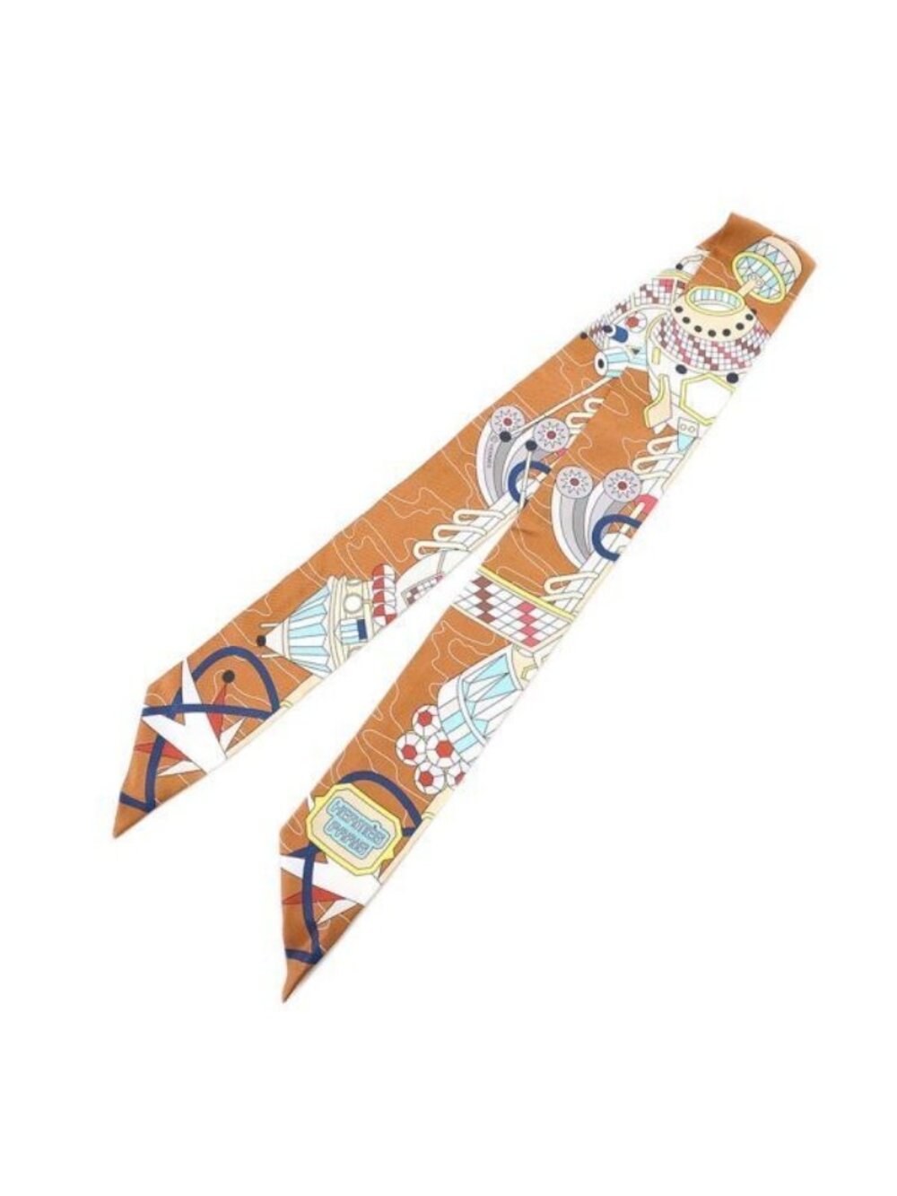 Hermes Twilly Scarf Brown